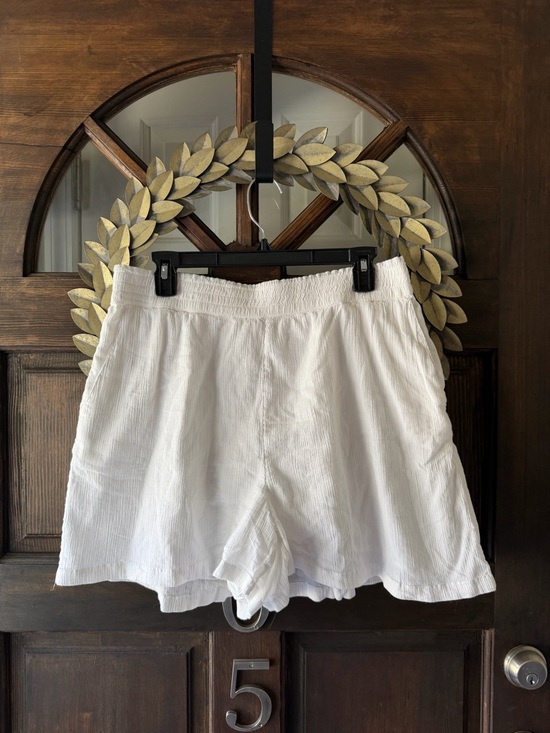 Abound Pants - Abound White High-Waist Lightweight Summer Shorts